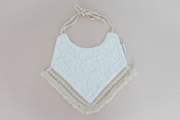 DAVEY LACE REVERSIBLE BIB- BABY & TODDLER